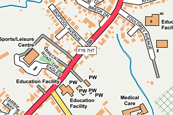 FY6 7HT map - OS OpenMap – Local (Ordnance Survey)