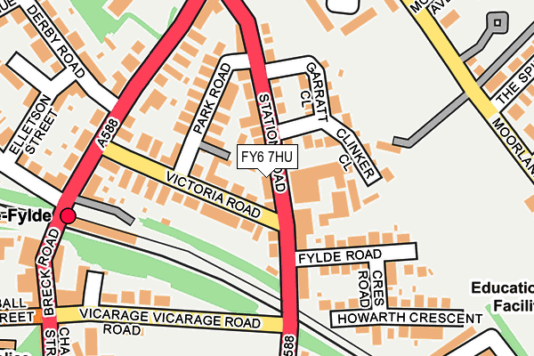 FY6 7HU map - OS OpenMap – Local (Ordnance Survey)