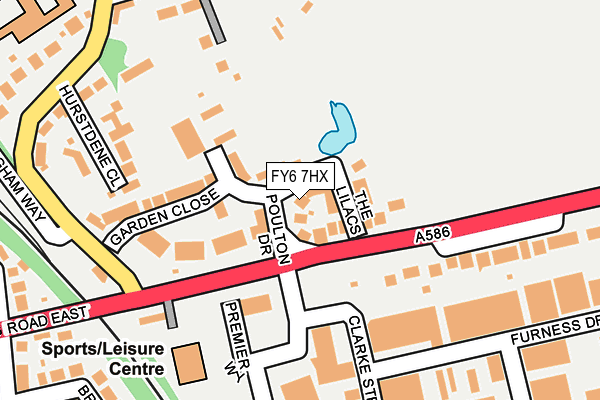 FY6 7HX map - OS OpenMap – Local (Ordnance Survey)