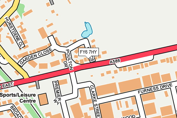 FY6 7HY map - OS OpenMap – Local (Ordnance Survey)