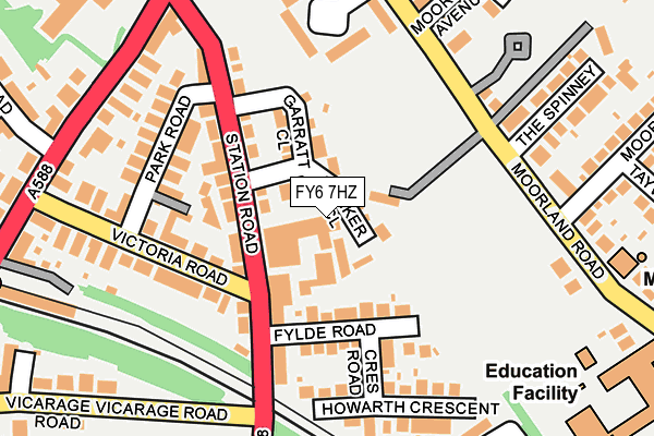 FY6 7HZ map - OS OpenMap – Local (Ordnance Survey)