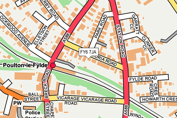 FY6 7JA map - OS OpenMap – Local (Ordnance Survey)