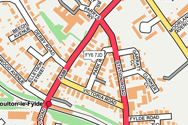 FY6 7JD map - OS OpenMap – Local (Ordnance Survey)