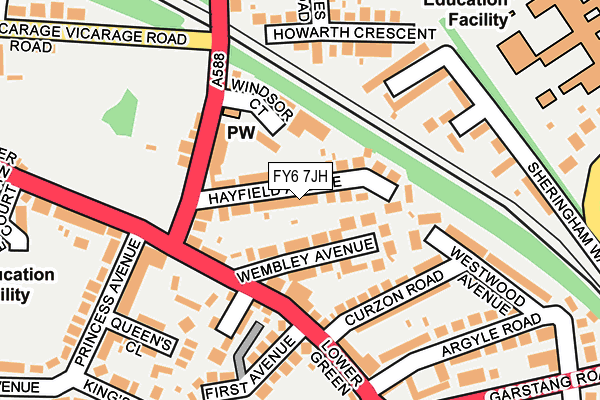 FY6 7JH map - OS OpenMap – Local (Ordnance Survey)