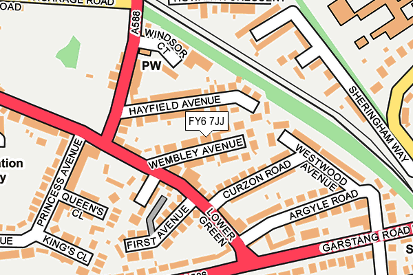 FY6 7JJ map - OS OpenMap – Local (Ordnance Survey)