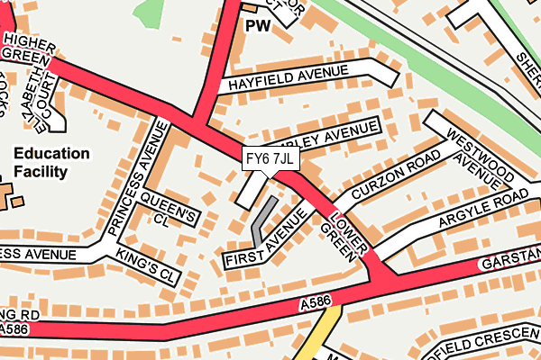 FY6 7JL map - OS OpenMap – Local (Ordnance Survey)