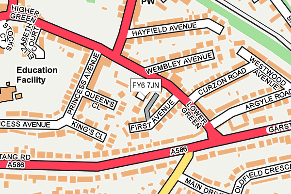 FY6 7JN map - OS OpenMap – Local (Ordnance Survey)