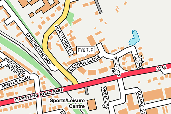 FY6 7JP map - OS OpenMap – Local (Ordnance Survey)
