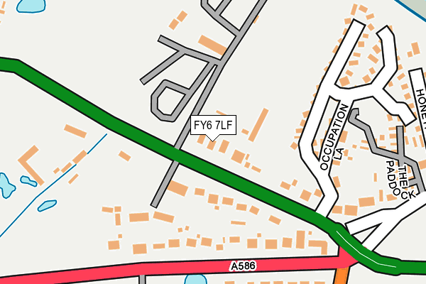 FY6 7LF map - OS OpenMap – Local (Ordnance Survey)