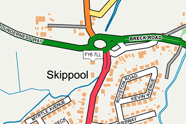 FY6 7LL map - OS OpenMap – Local (Ordnance Survey)