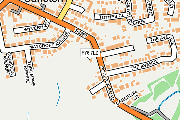 FY6 7LZ map - OS OpenMap – Local (Ordnance Survey)
