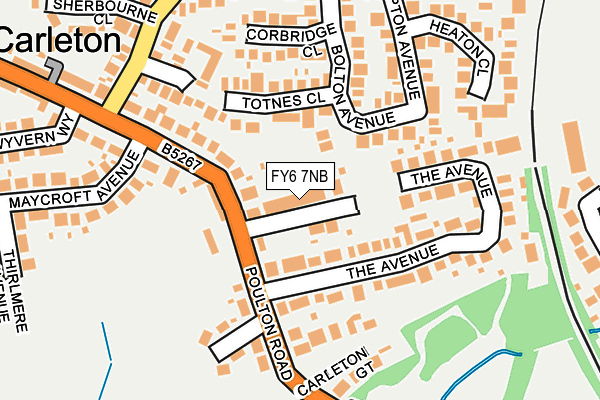 FY6 7NB map - OS OpenMap – Local (Ordnance Survey)