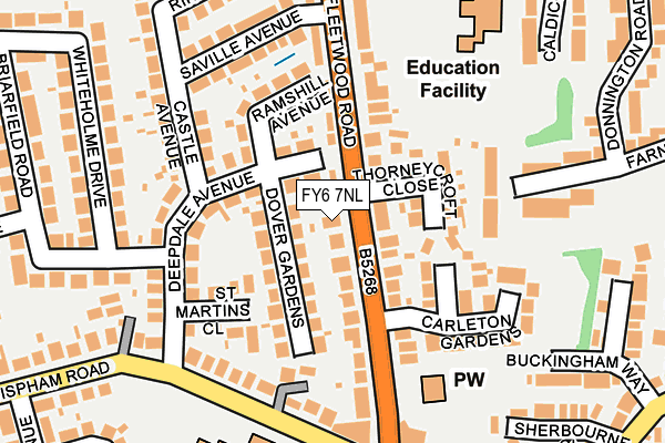 FY6 7NL map - OS OpenMap – Local (Ordnance Survey)
