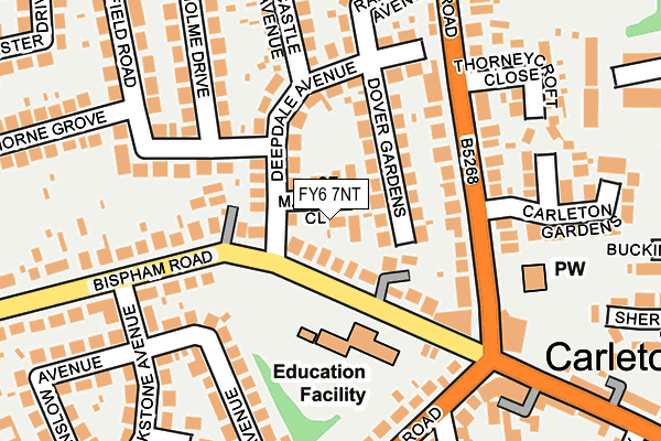 FY6 7NT map - OS OpenMap – Local (Ordnance Survey)