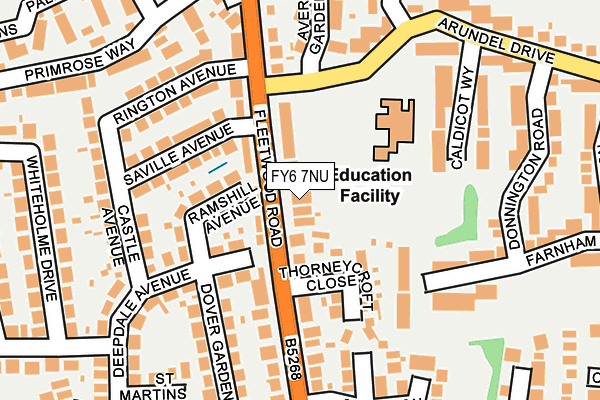 FY6 7NU map - OS OpenMap – Local (Ordnance Survey)