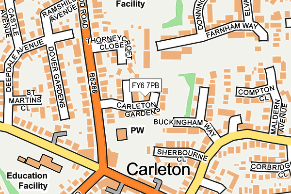FY6 7PB map - OS OpenMap – Local (Ordnance Survey)