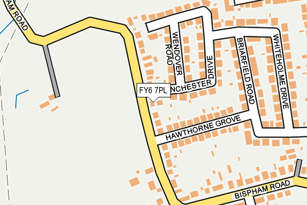 FY6 7PL map - OS OpenMap – Local (Ordnance Survey)