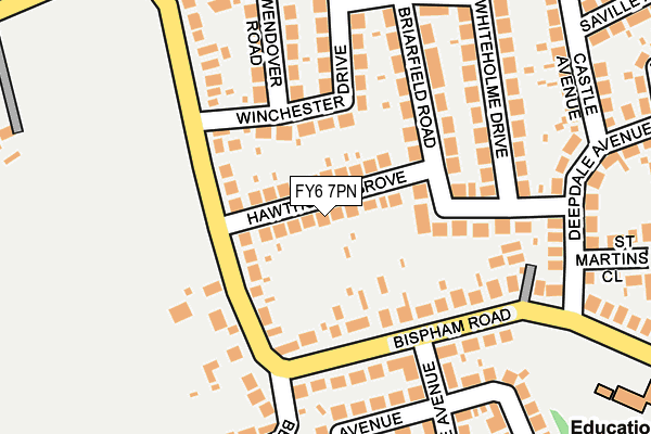 FY6 7PN map - OS OpenMap – Local (Ordnance Survey)