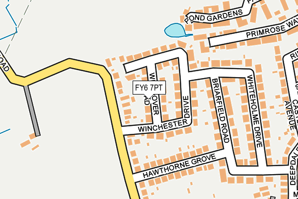FY6 7PT map - OS OpenMap – Local (Ordnance Survey)