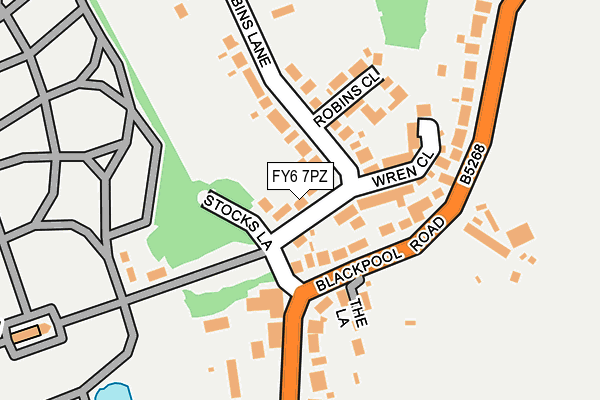 FY6 7PZ map - OS OpenMap – Local (Ordnance Survey)