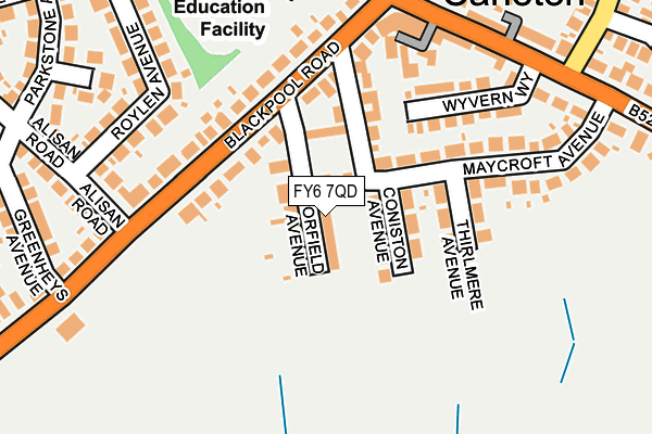 FY6 7QD map - OS OpenMap – Local (Ordnance Survey)