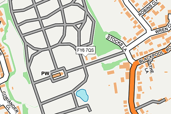 FY6 7QS map - OS OpenMap – Local (Ordnance Survey)