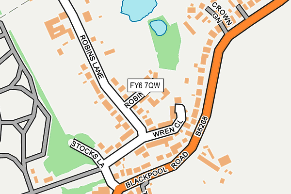 FY6 7QW map - OS OpenMap – Local (Ordnance Survey)