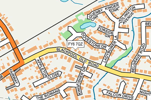 FY6 7QZ map - OS OpenMap – Local (Ordnance Survey)