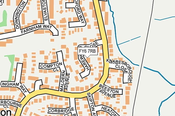 FY6 7RB map - OS OpenMap – Local (Ordnance Survey)