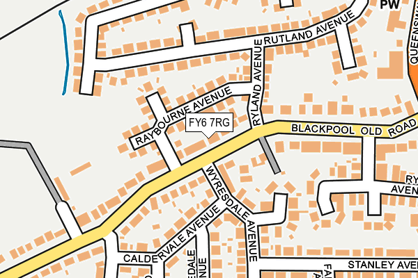 FY6 7RG map - OS OpenMap – Local (Ordnance Survey)