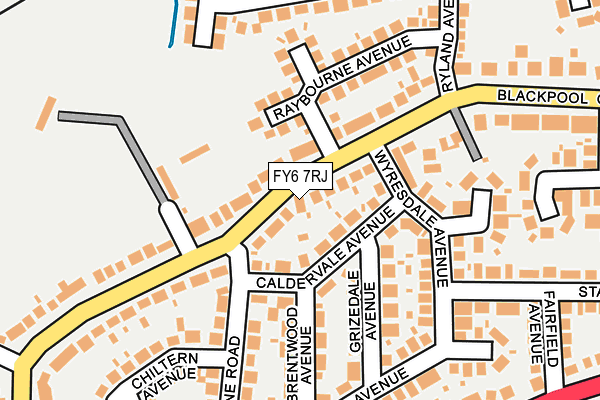 FY6 7RJ map - OS OpenMap – Local (Ordnance Survey)