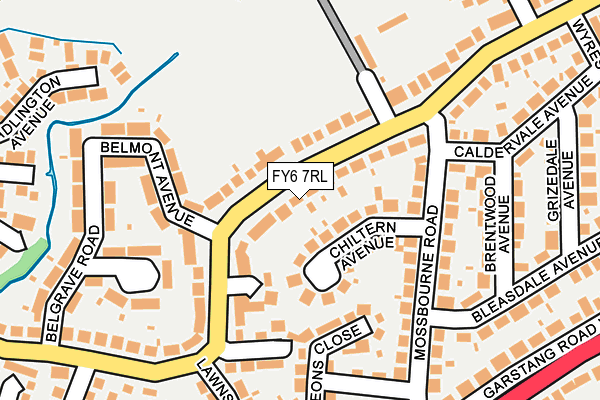 FY6 7RL map - OS OpenMap – Local (Ordnance Survey)