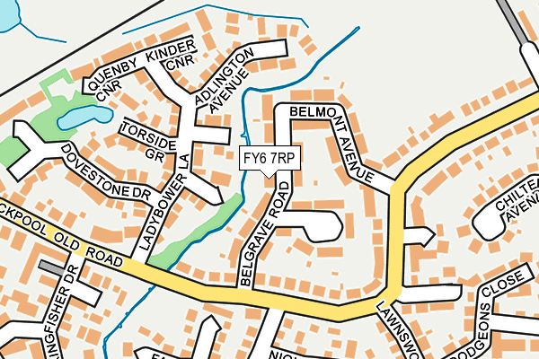 FY6 7RP map - OS OpenMap – Local (Ordnance Survey)