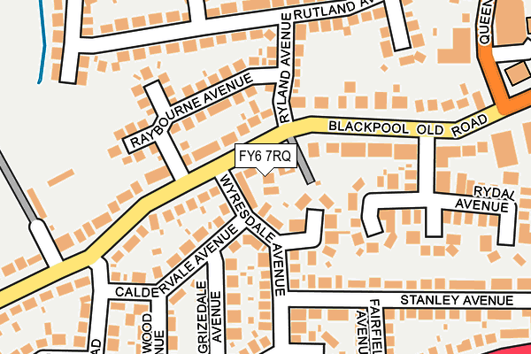 FY6 7RQ map - OS OpenMap – Local (Ordnance Survey)