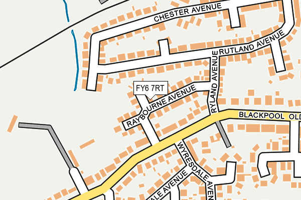 FY6 7RT map - OS OpenMap – Local (Ordnance Survey)