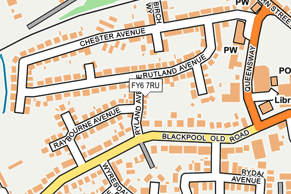 FY6 7RU map - OS OpenMap – Local (Ordnance Survey)