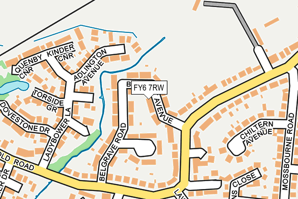 FY6 7RW map - OS OpenMap – Local (Ordnance Survey)