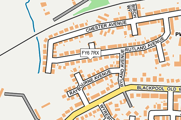 FY6 7RX map - OS OpenMap – Local (Ordnance Survey)