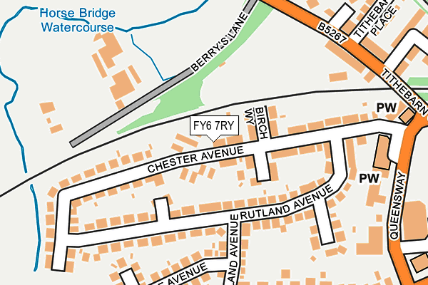 FY6 7RY map - OS OpenMap – Local (Ordnance Survey)