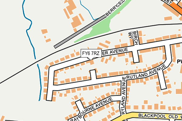 FY6 7RZ map - OS OpenMap – Local (Ordnance Survey)