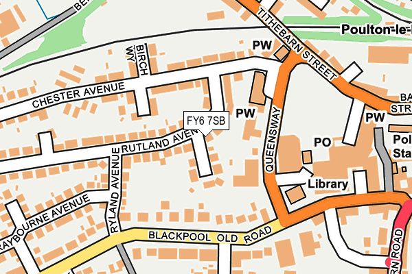 FY6 7SB map - OS OpenMap – Local (Ordnance Survey)