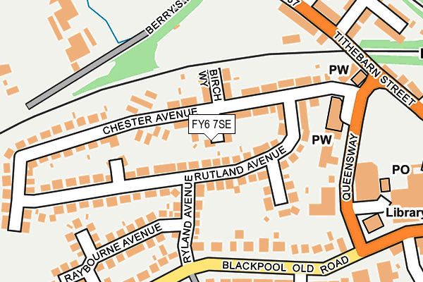 FY6 7SE map - OS OpenMap – Local (Ordnance Survey)