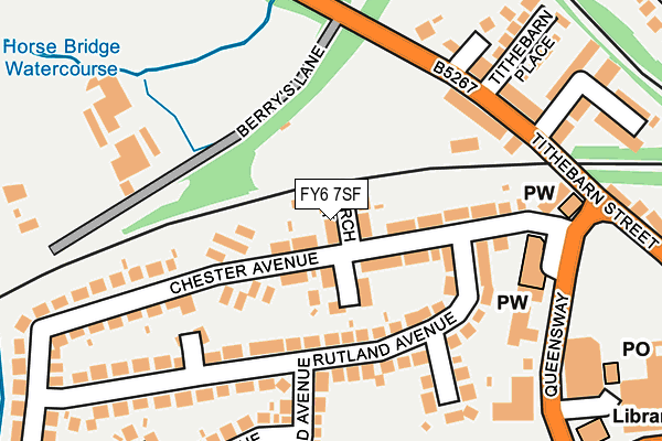 FY6 7SF map - OS OpenMap – Local (Ordnance Survey)