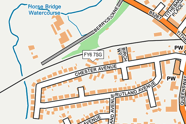 FY6 7SG map - OS OpenMap – Local (Ordnance Survey)
