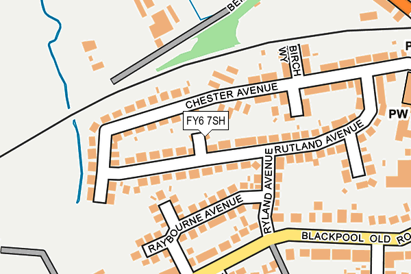 FY6 7SH map - OS OpenMap – Local (Ordnance Survey)