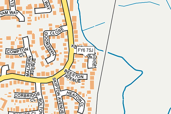 FY6 7SJ map - OS OpenMap – Local (Ordnance Survey)