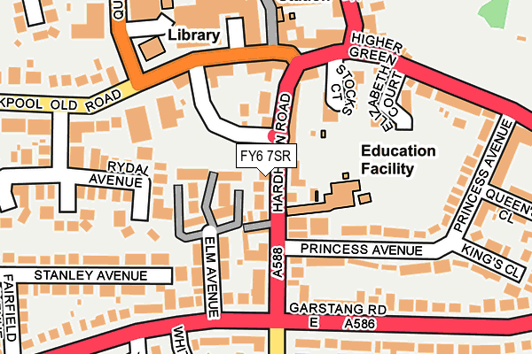 FY6 7SR map - OS OpenMap – Local (Ordnance Survey)
