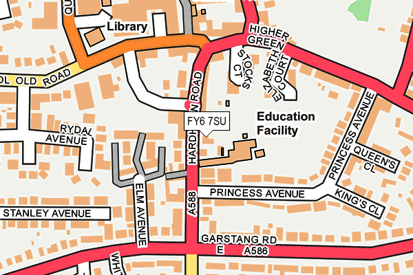 FY6 7SU map - OS OpenMap – Local (Ordnance Survey)
