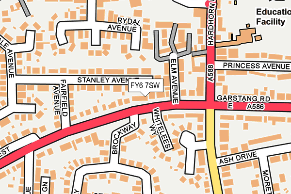 FY6 7SW map - OS OpenMap – Local (Ordnance Survey)