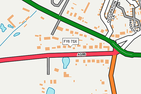 FY6 7SX map - OS OpenMap – Local (Ordnance Survey)